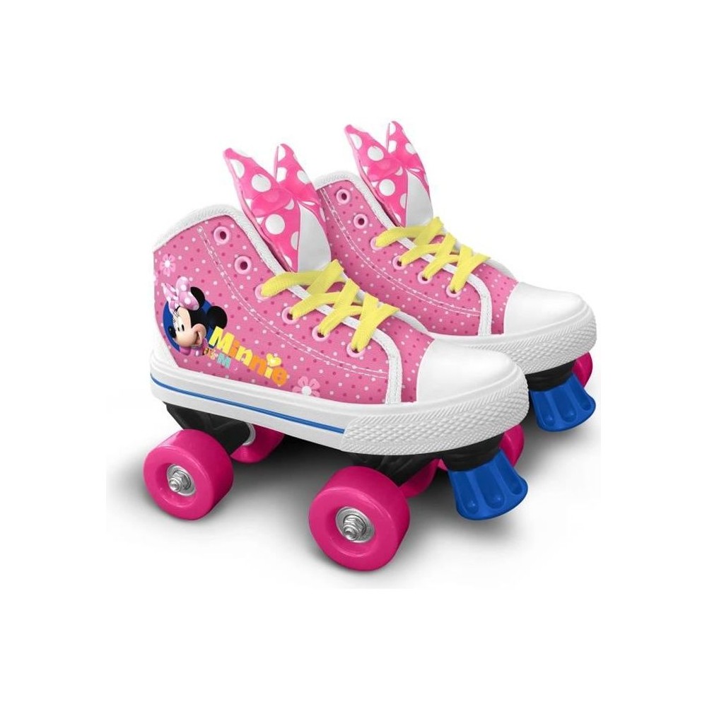 Patins a roulettes Quad - DISNEY MINNIE - Taille 28 - Fille - Roues PV