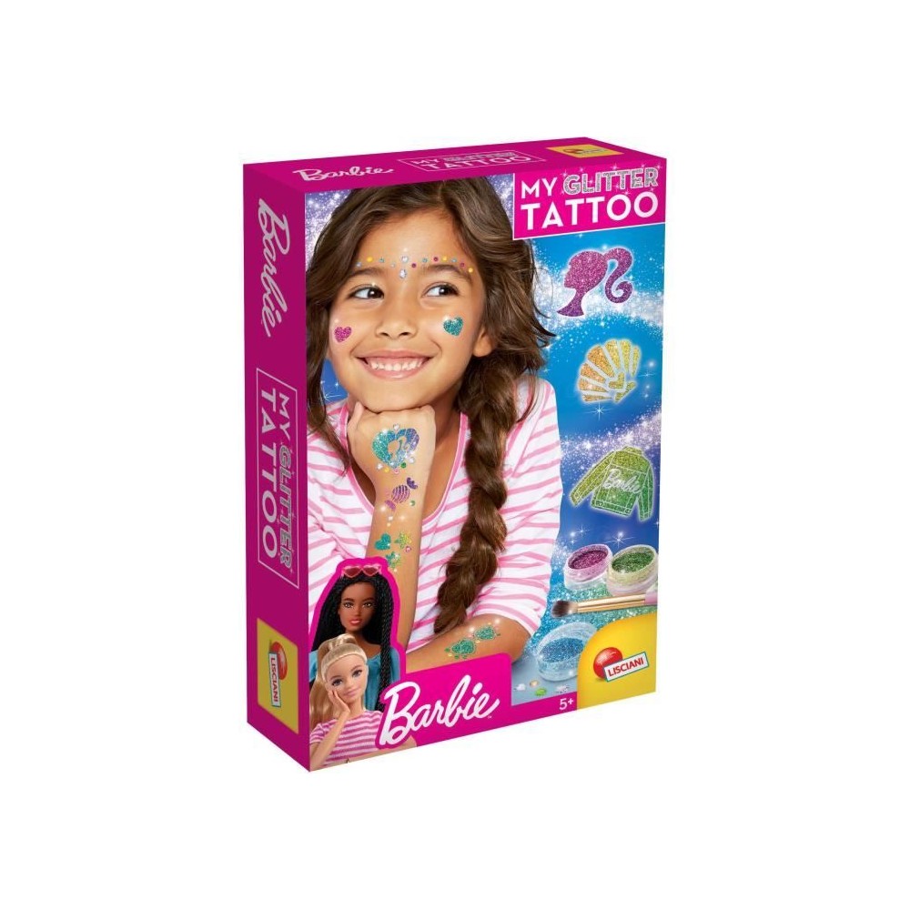 Tatouages Barbie - LISCIANI - Barbie - Glitter Tattoo - Tatouages pail