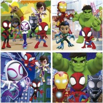 4 puzzles progressifs - EDUCA - Malette Puzzles Progressifs Spidey & H