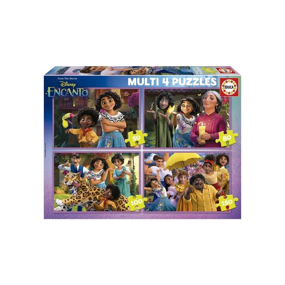 Puzzles progressifs Disney Encanto - 4 niveaux de difficulté - Marque