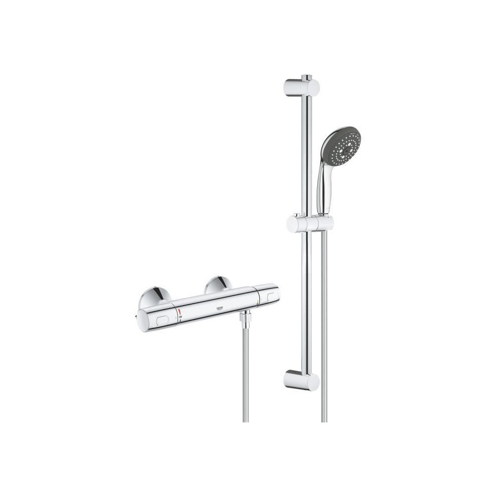 Ensemble de douche thermostatique mural GROHE - Precision Trend THM -