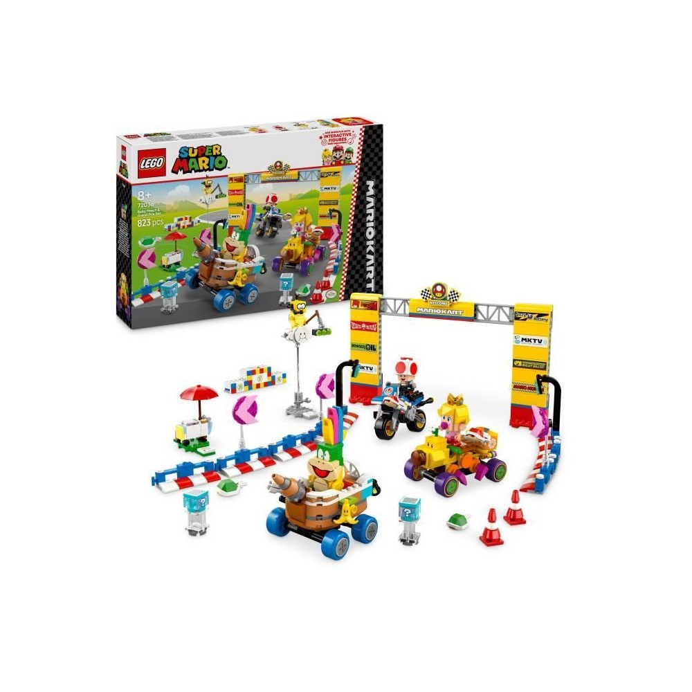 LEGO Super Mario 72036 Mario Kart – Bébé Peach et ensemble de gran