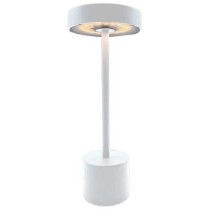 Lampe de table sans fil - LUMISKY - ROBY WHITE - H30 cm - Touch en alu