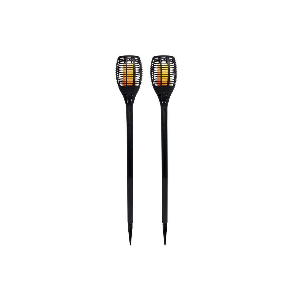 Lot de 2 mini torches solaires Maity Sun - LUMI JARDIN - LED - H 70 cm