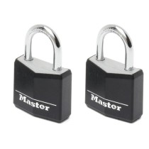 Cadenas en aluminium MASTERLOCK 30mm avec couverture vinyle noire - Lo