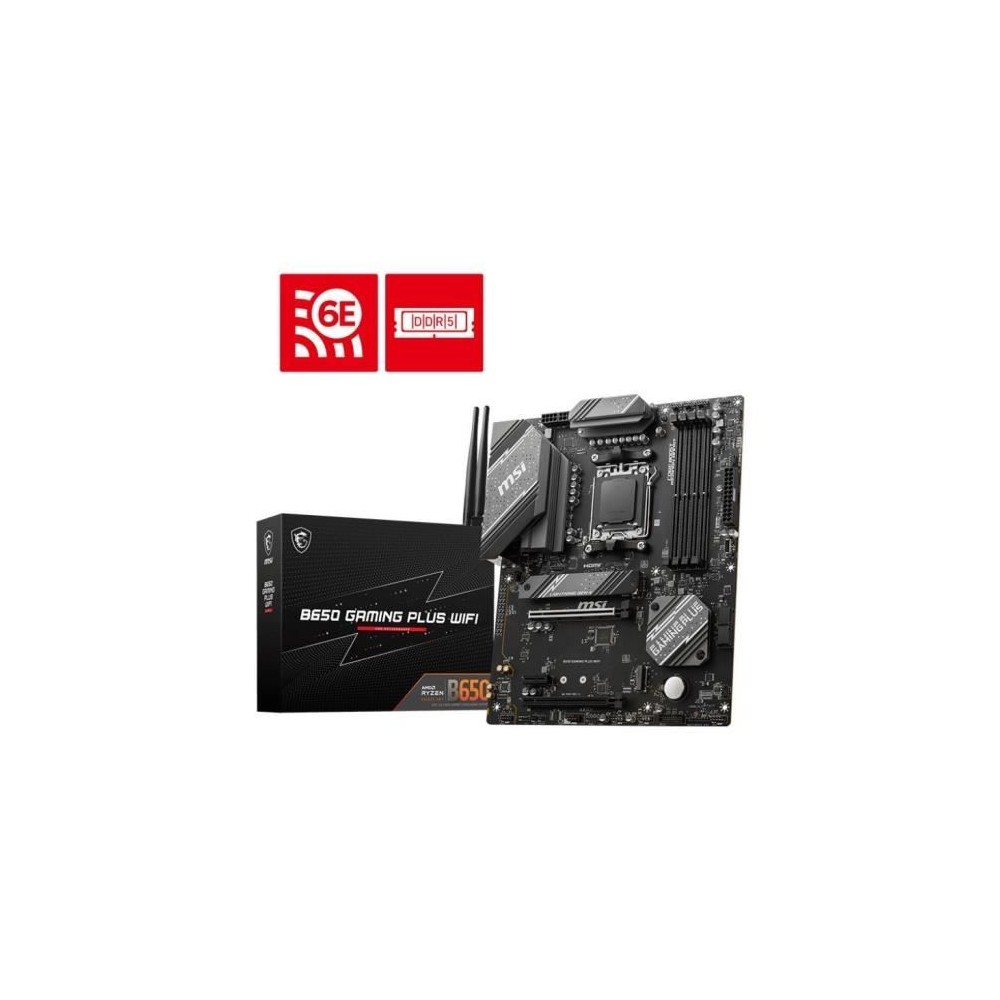 Carte Mere - MSI - B650 GAMING PLUS WIFI - DDR5 - Wi-Fi 6E/Bluetooth 5