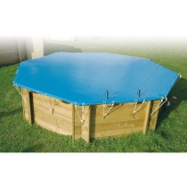 Bâche d'hiver et de sécurité pour piscine bois - UBBINK - Rectangul