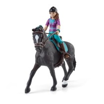 Figurine Cavaliere Lisa et Storm, coffret schleich avec 10 éléments