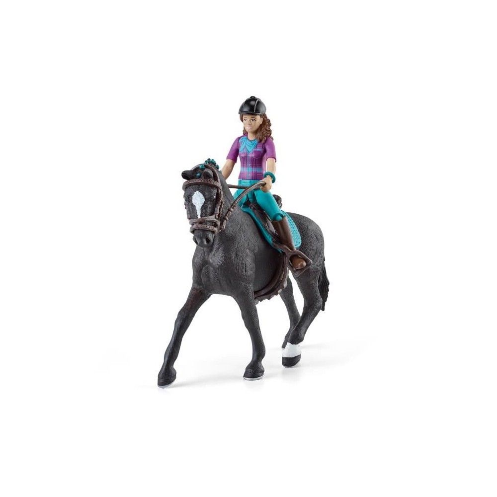 Figurine Cavaliere Lisa et Storm, coffret schleich avec 10 éléments