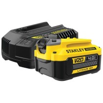 Kit 1 batterie LITHIUM-ION 18V 4Ah et Chargeur 2Ah Gamme V20 - STANLEY