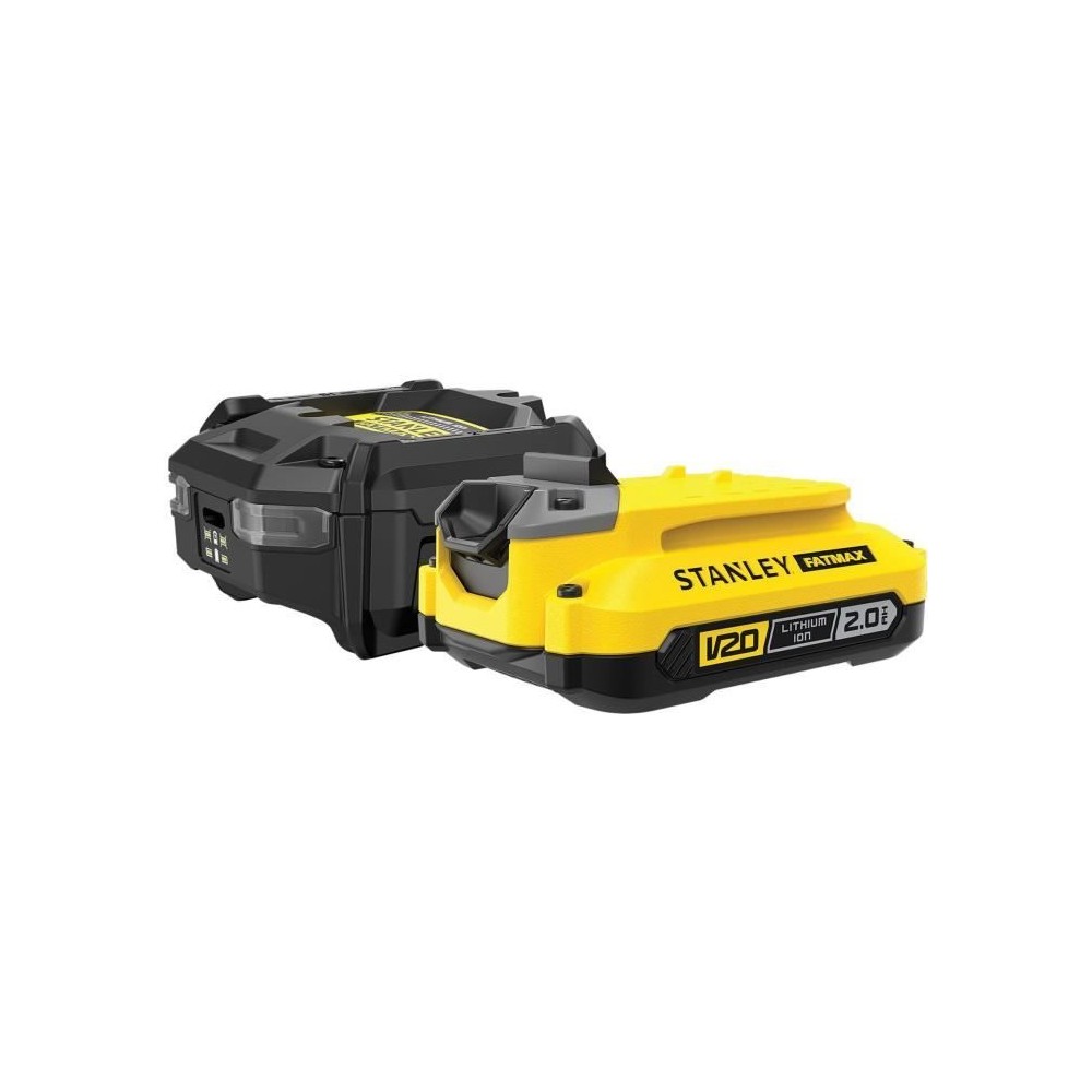 Starter Kit - STANLEY FATMAX V20 - SFMCB10D1-QW - Chargeur 1,25A + 1 B