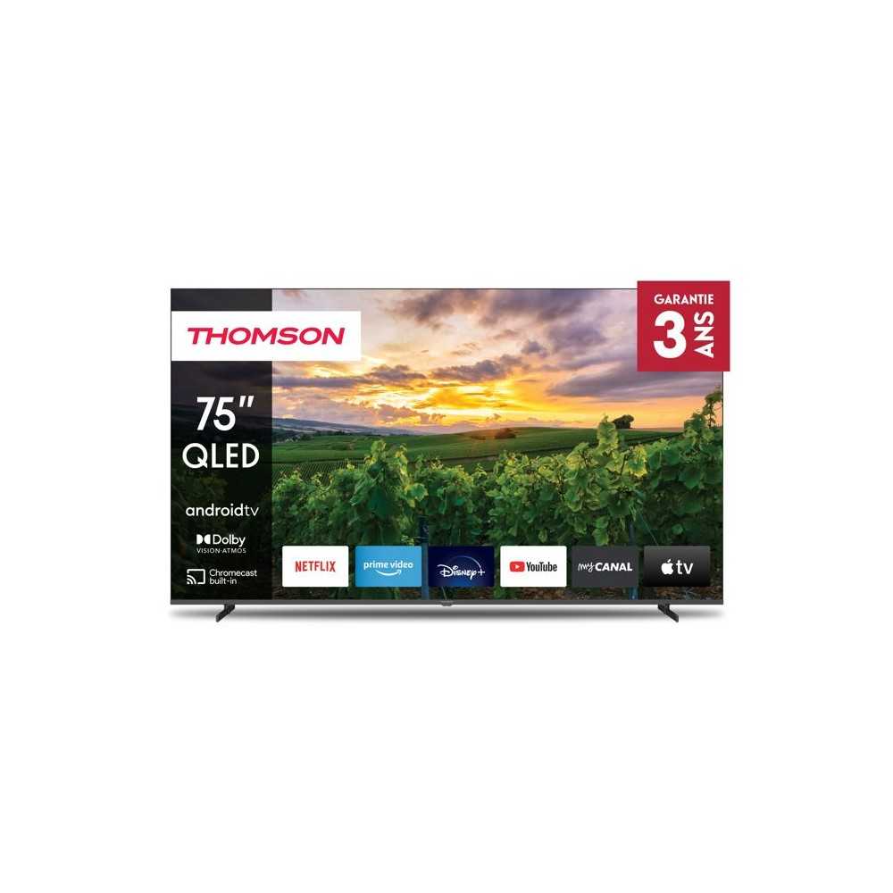 THOMSON 75QA2S13 - TV QLED 75 (190 cm) - 4K UHD 3840x2160 - HDR - Andr