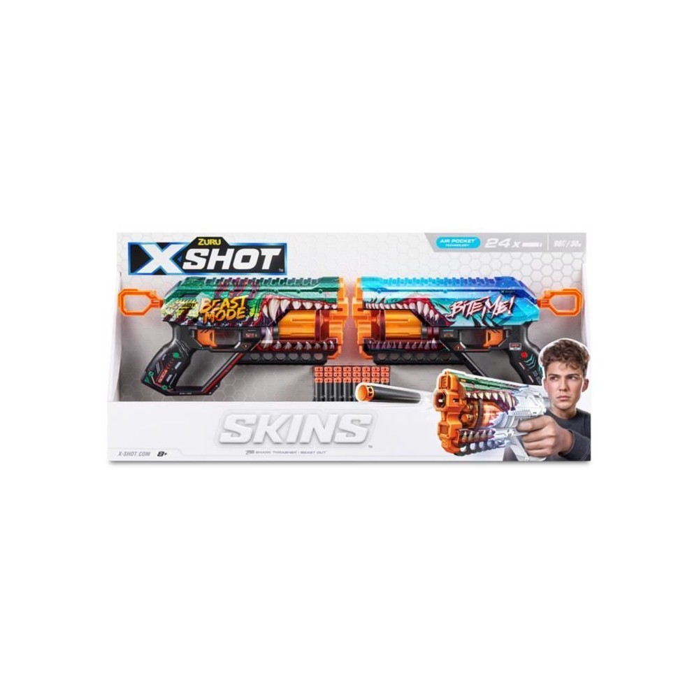 Pack Blasters - ZURU - XSHOT Skins Griefer 2PK - Blasters a canon rota