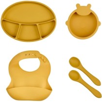 PACK REPAS SILICONE - JAUNE MIEL