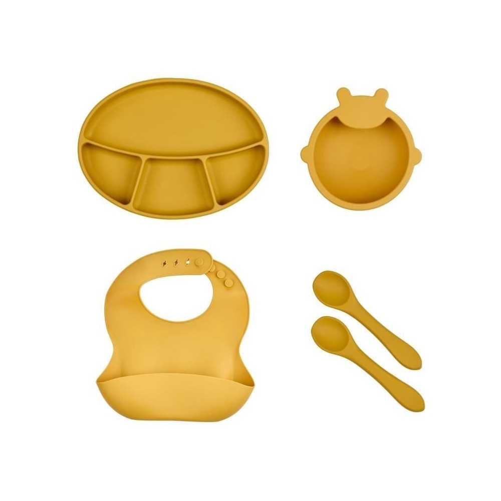 PACK REPAS SILICONE - JAUNE MIEL