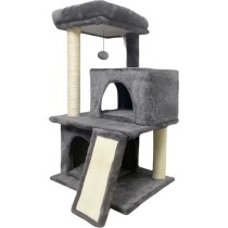 FLOPI Arbre a chat gris foncé- 44,5 x 48 x 86 cm - Gris foncé - 1 pl