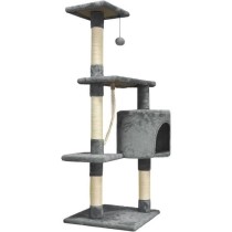 PALOMA Arbre a chat gris foncé 40 x 40 x 114cm - 3 plateformes, 1 cor