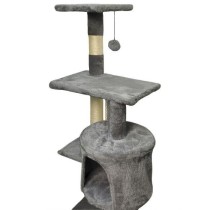 PALOMA Arbre a chat gris foncé 40 x 40 x 114cm - 3 plateformes, 1 cor