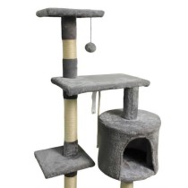 PALOMA Arbre a chat gris foncé 40 x 40 x 114cm - 3 plateformes, 1 cor