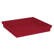 EDA Soucoupe carrée Toscane - 40 cm - Rouge