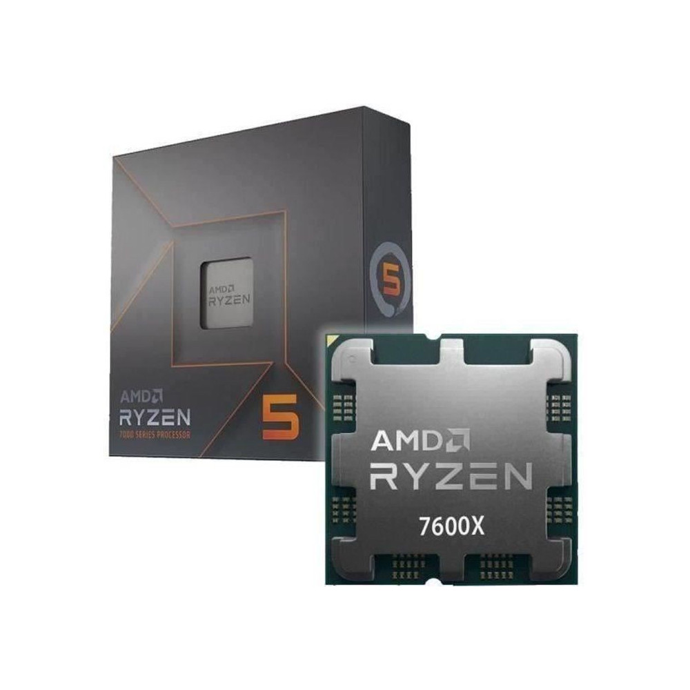 Processeur - AMD - Ryzen 5 7600X - Socket AM5 - 4,5Ghz