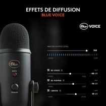 Microphone Blue Microphones USB Yeti Noir, Plug & Play sur PC et Mac