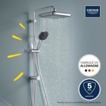 Colonne de douche avec inverseur manuel - Economie d'eau - GROHE Vital