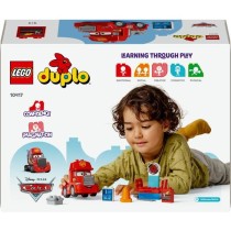 LEGO DUPLO | 10417 Cars Disney et Pixar Mack a la Course, Jouet a Roue