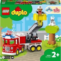 LEGO 10969 DUPLO Town Le Camion de Pompiers, Jouet Éducatif, Figurine