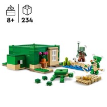 LEGO 21254 Minecraft La Maison de la Plage de la Tortue, Jouet avec Ac