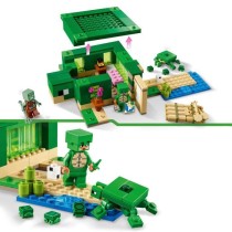 LEGO 21254 Minecraft La Maison de la Plage de la Tortue, Jouet avec Ac