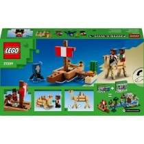 LEGO Minecraft 21259 Le Voyage du Bateau Pirate, Set de Construction e