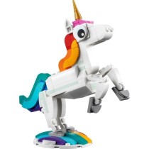 LEGO Creator 3-en-1 31140 La Licorne Magique, Jouet Hippocampe et Paon