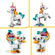 LEGO Creator 3-en-1 31140 La Licorne Magique, Jouet Hippocampe et Paon