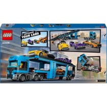 LEGO City 60408 Le camion de transport de voitures de sport, 4 véhicu