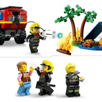 LEGO 60412 City Le Camion de Pompiers 4x4 et le Canot de Sauvetage, Jo