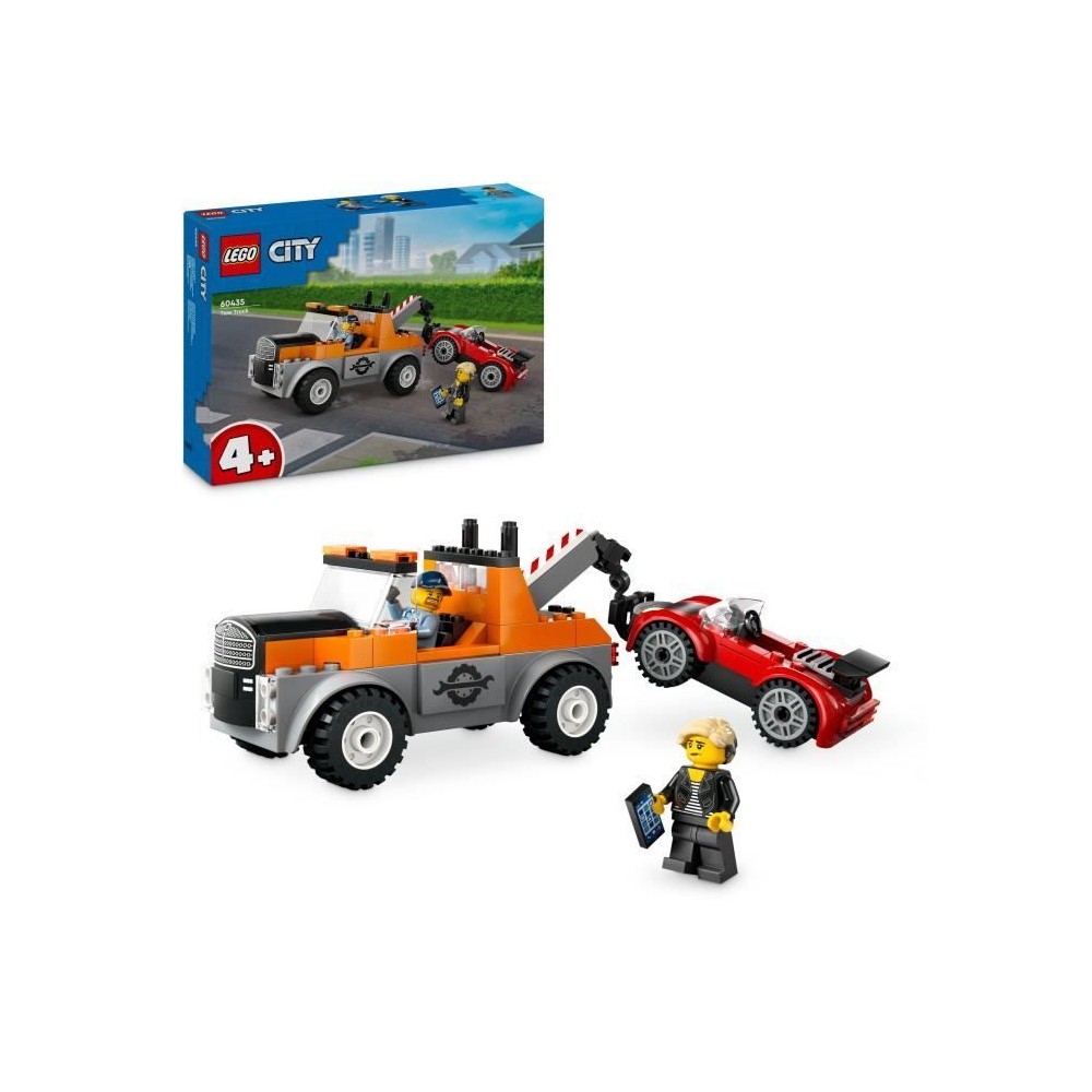 LEGO City 60435 La dépanneuse et la voiture de sport, jeu de construc