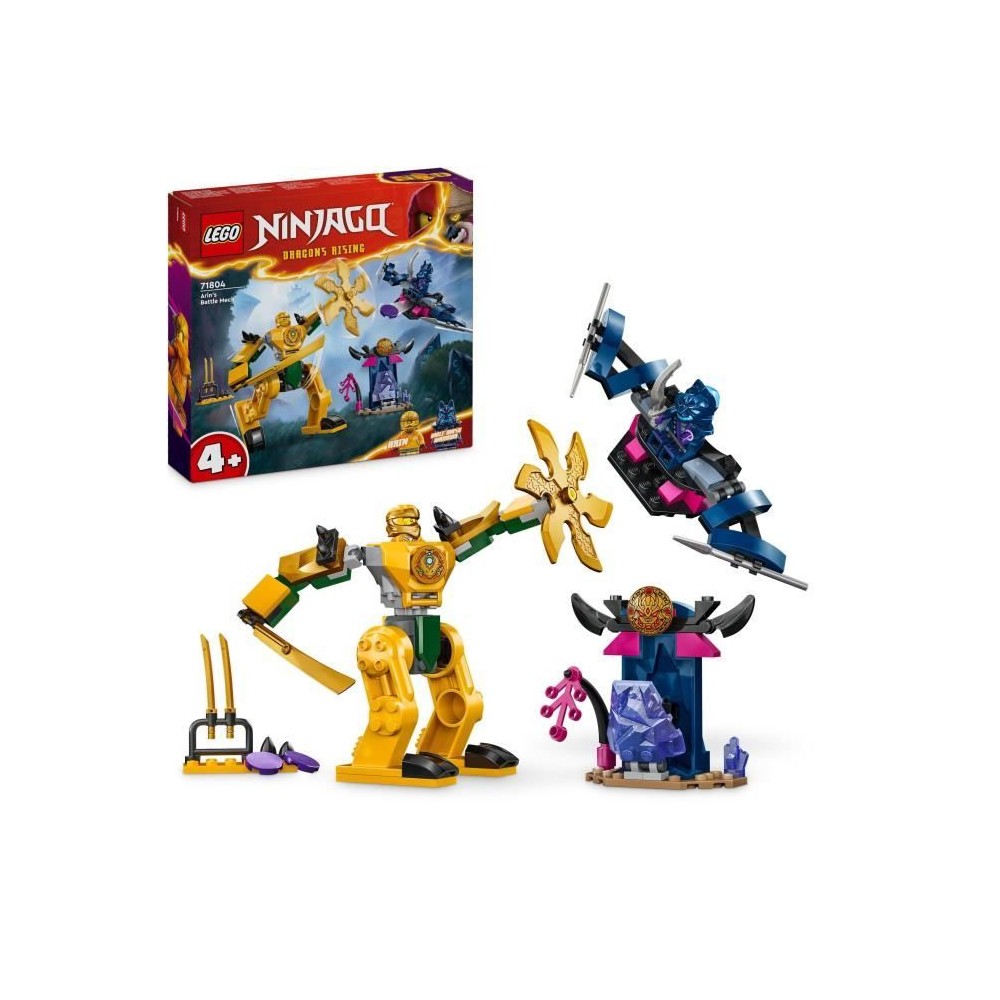 LEGO 71804 NINJAGO Le Robot de Combat d'Arin, Jouet Ninja avec Figurin