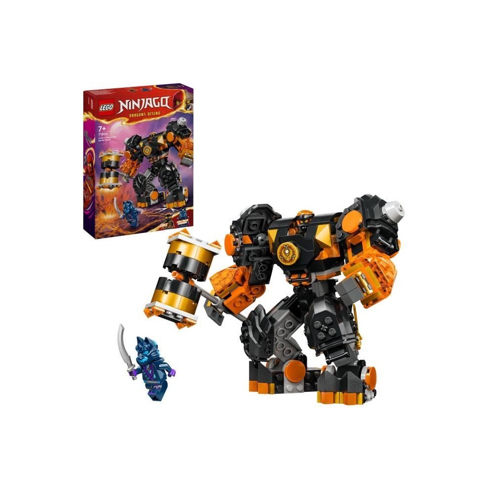 LEGO 71806 NINJAGO Le Robot Élémentaire de la Terre de Cole, Jouet a