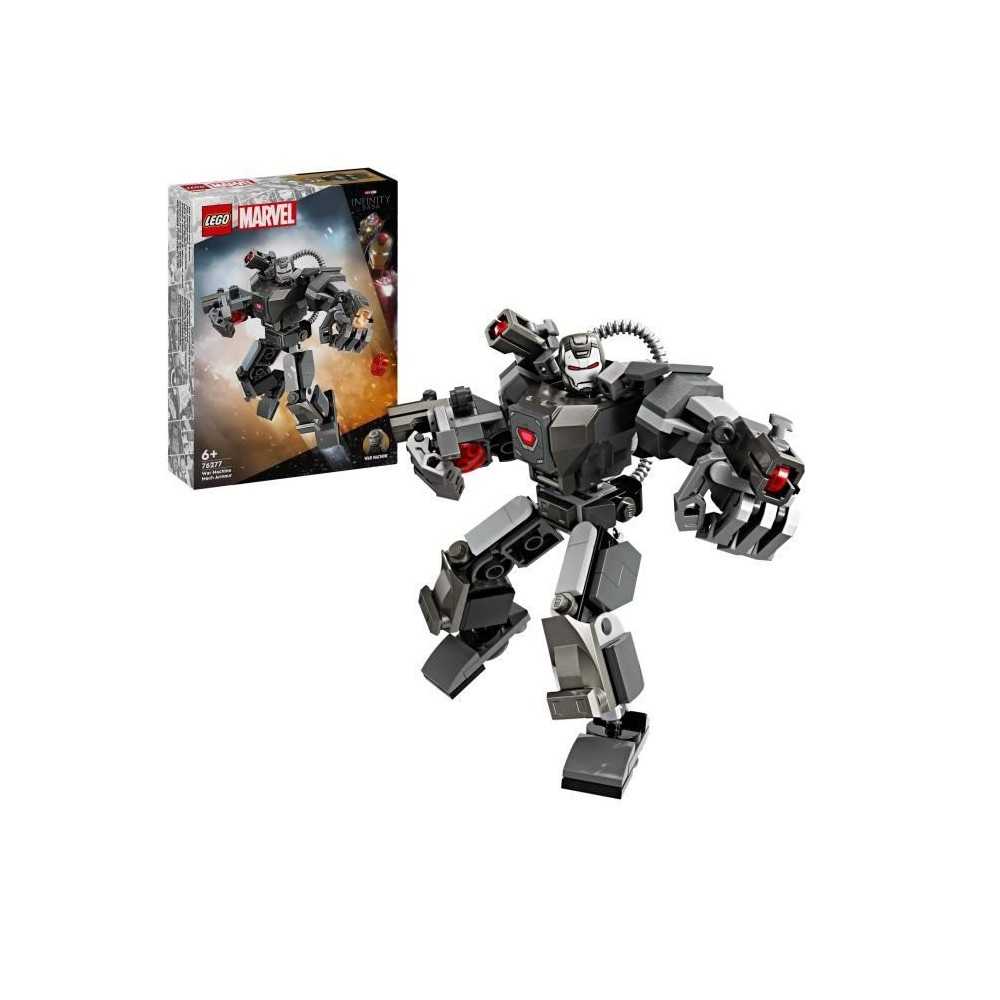 LEGO 76277 Marvel L'Armure Robot de War Machine, Jouet de Robot avec :