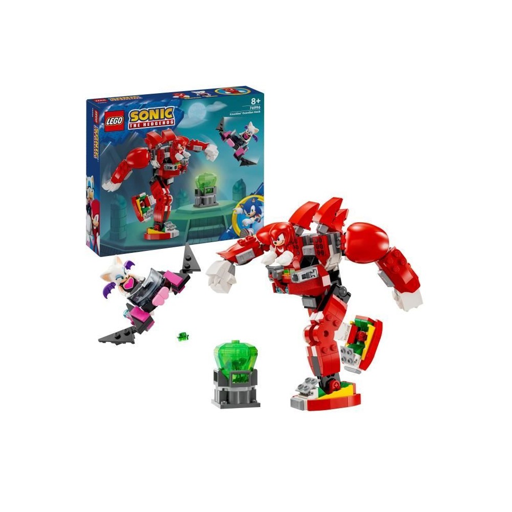 LEGO 76996 Sonic Le Hedgehog Le Robot Gardien de Knuckles, Figurines d