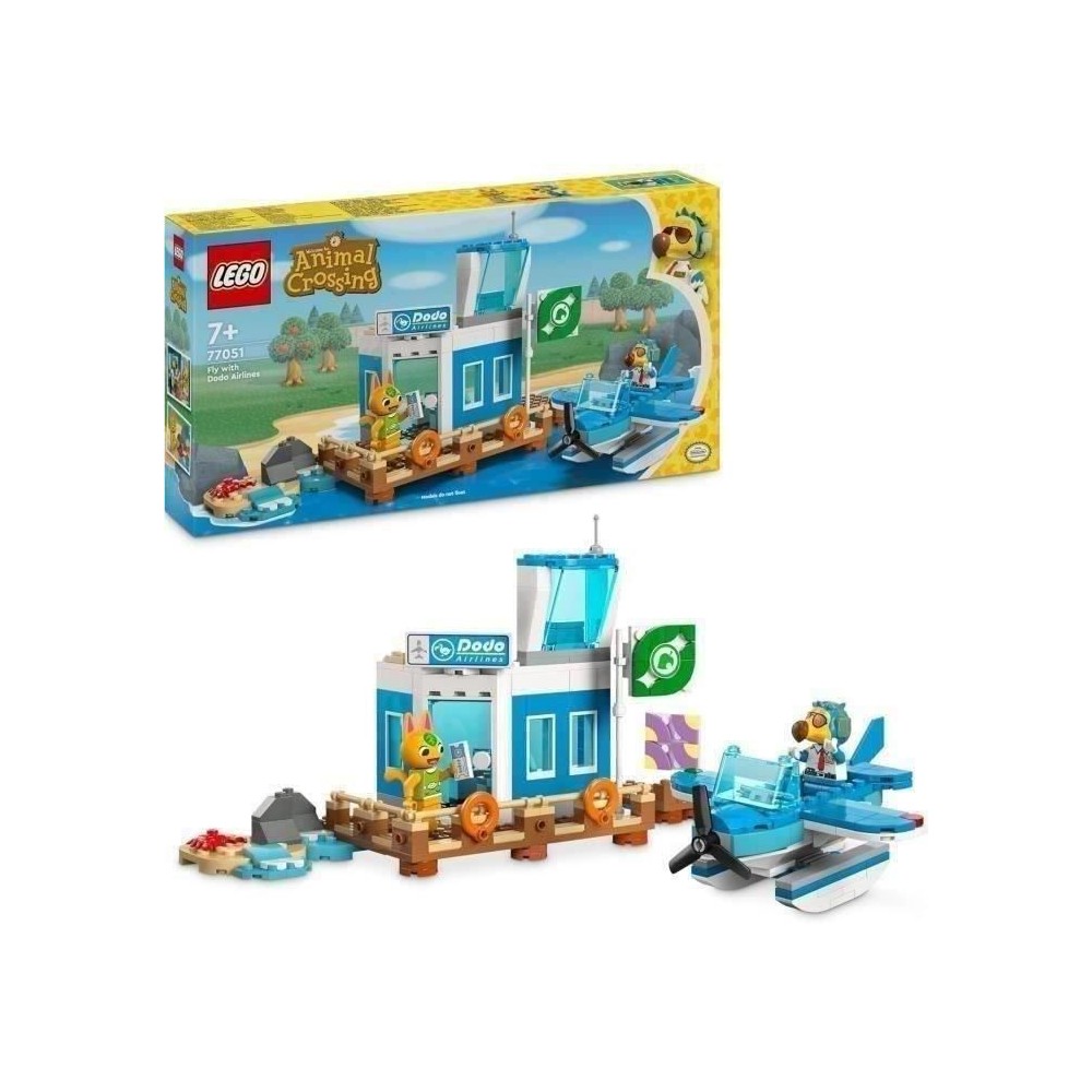 LEGO Animal Crossing 77051 Voyage Aérien avec Dodo Airlines - Set ave