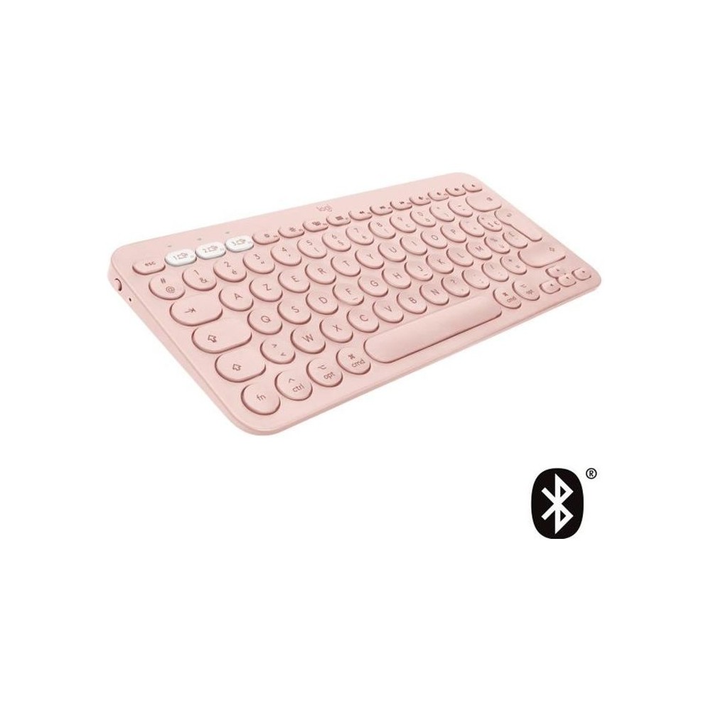 Clavier - Sans fil - Logitech - K380 - Pour Mac - AZERTY - Rose