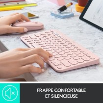 Clavier - Sans fil - Logitech - K380 - Pour Mac - AZERTY - Rose