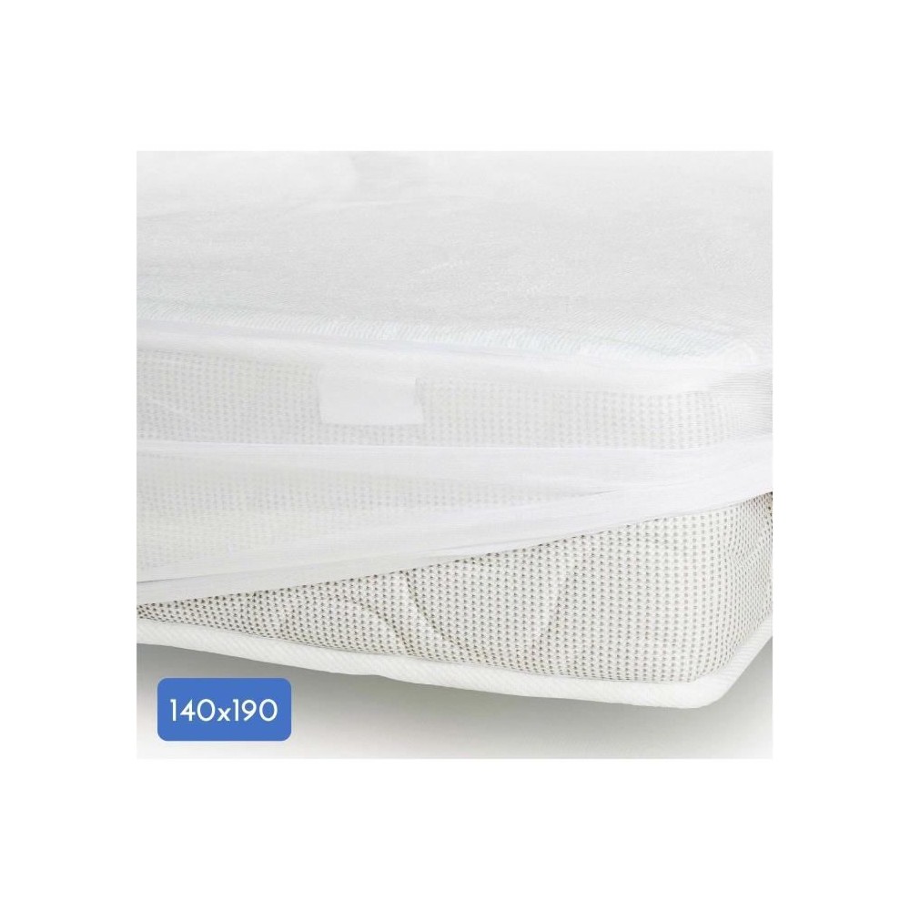 Protege-matelas - 140 x 190 cm x 25 cm - 100% Coton - 170 G/M2 - LOVEL