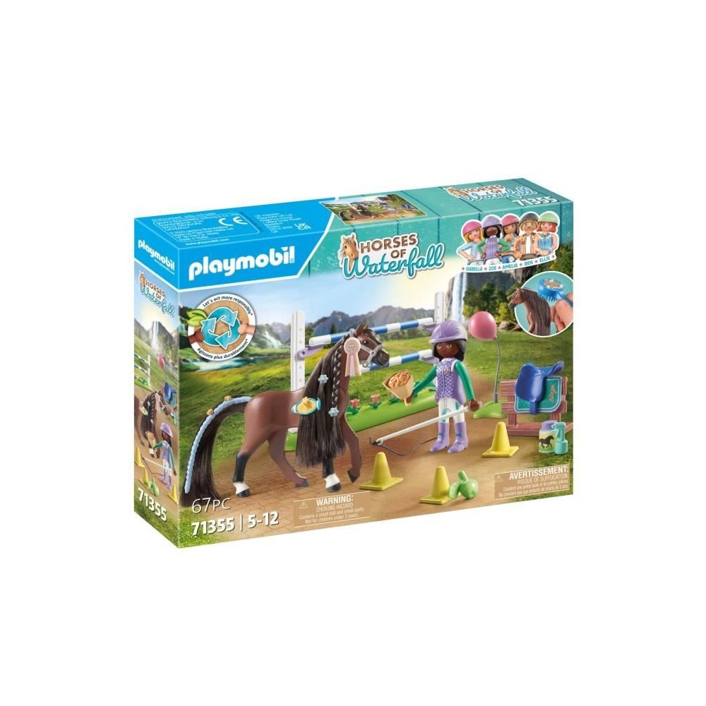 PLAYMOBIL 71355 Zoe & Blaze avec parcours d'obstacles, Horses of Water