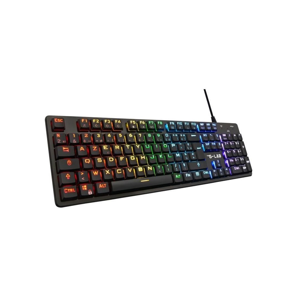 Clavier Gamer - The G-Lab - KEYZ PLATINIUM - Mécanique (Switch Rouge)