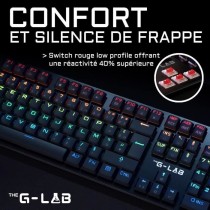 Clavier Gamer - The G-Lab - KEYZ PLATINIUM - Mécanique (Switch Rouge)