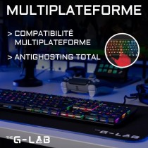 Clavier Gamer - The G-Lab - KEYZ PLATINIUM - Mécanique (Switch Rouge)