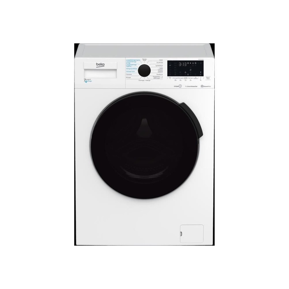 Lave-linge séchant BEKO b300 HTE7614YBST - 7 / 4 kg - Induction - L60